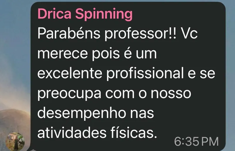 Print real do WhatsApp de Drica destacando a preocupação de Victor com o desempenho dos alunos.